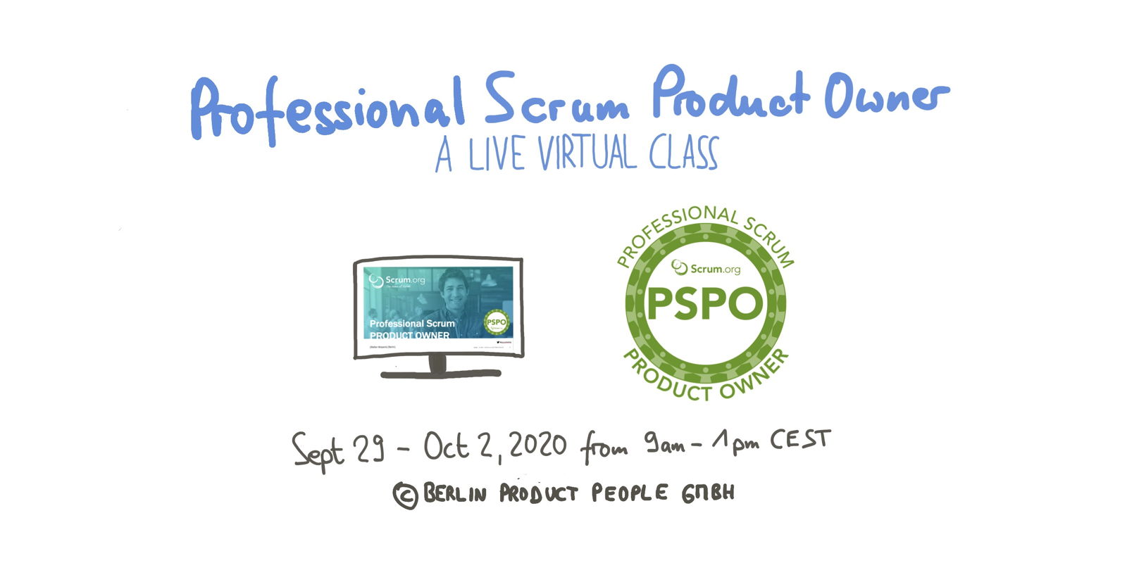 Professional Scrum Product Owner Training — Online: 29. September bis 2. Oktober 2020