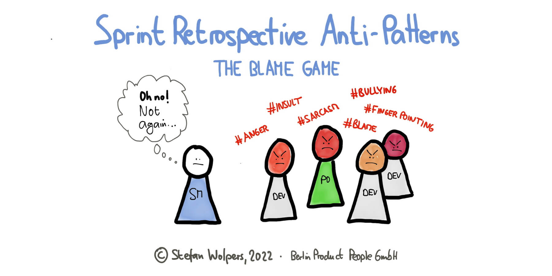 Sprint Retrospective Anti-Patterns — Blame Game — Scrum Anti-Patterns Guide — Berlin Product People GmbH