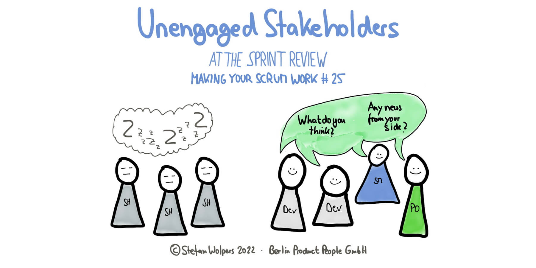Unbeteiligte Stakeholder im Sprint Review — Making Your Scrum Work #25 — Berlin Product People GmbH