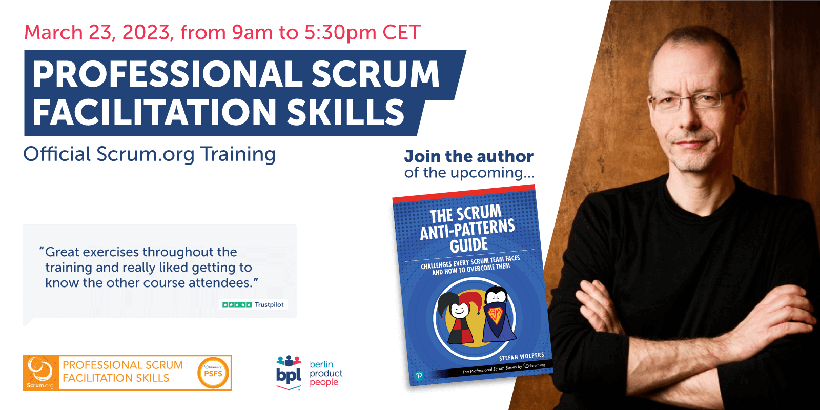 Professional Scrum Facilitation Skills Schulung (PSFS) — March 23, 2023 — Berlin Product People GmbH