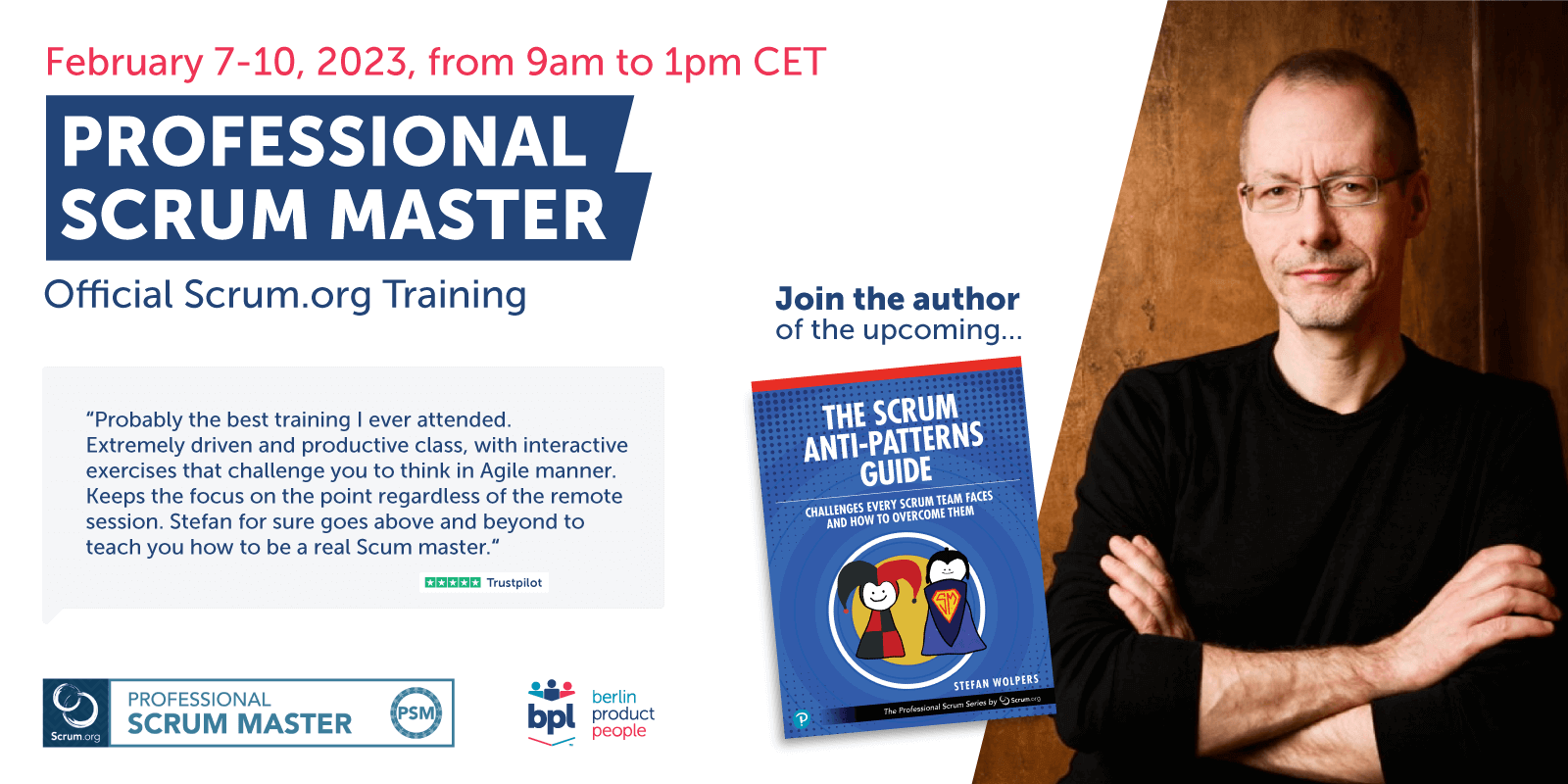 Professional Scrum Master Online Training PSM I Certificate February 2023 — Berlin Product People GmbH — BER-92