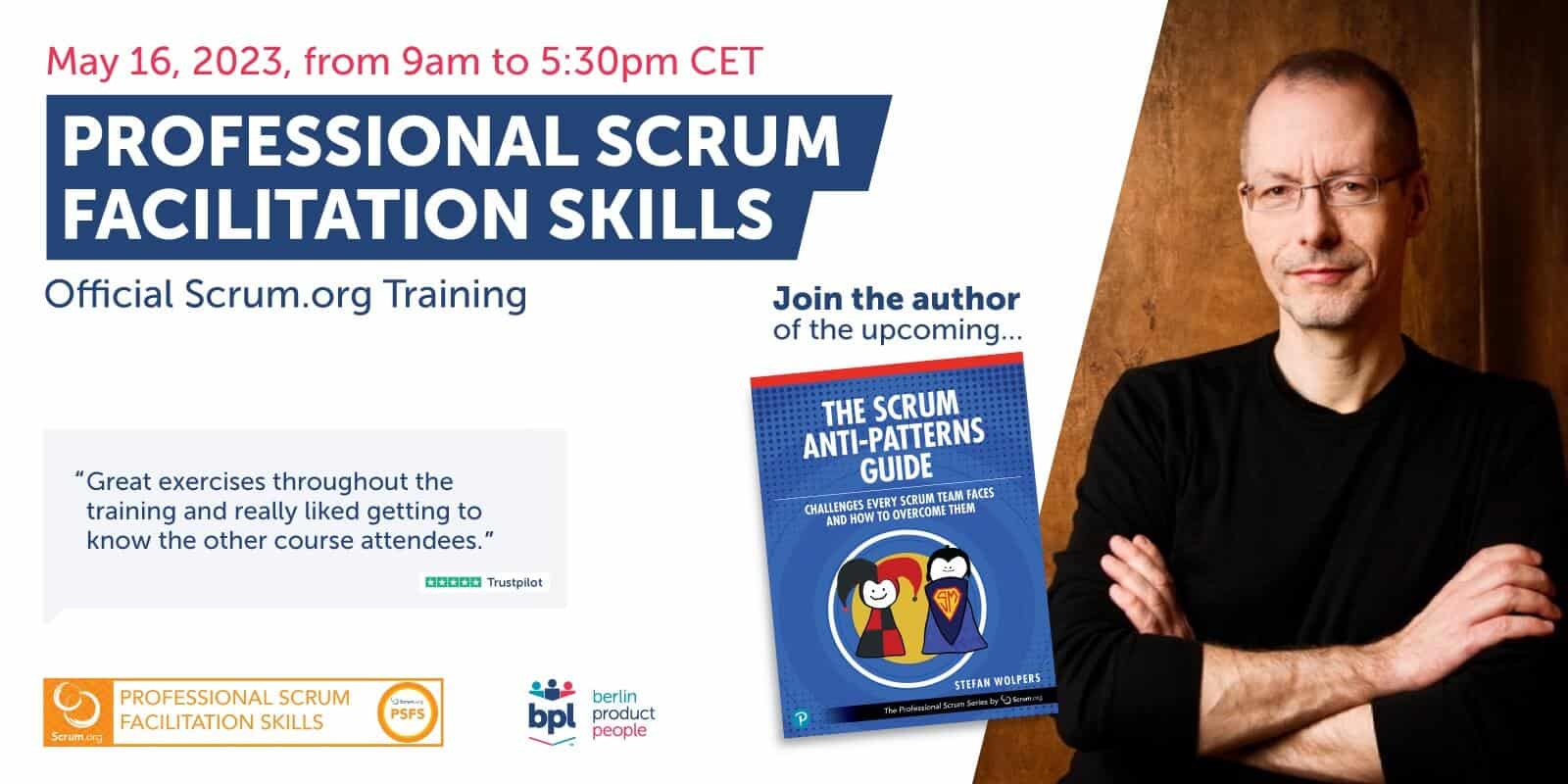 Professional Scrum Facilitation Skills Class — May 16, 2023 — Berlin-Product-People.com