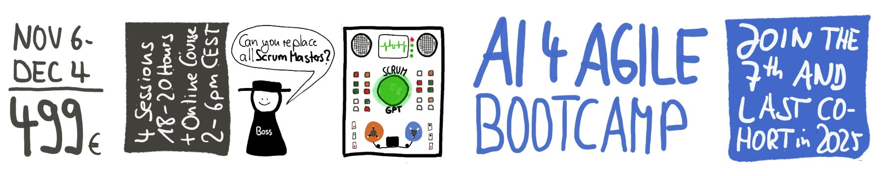 AI for Agile BootCamp Cohort #7 — November 6 to December 4, 2025 — Berlin-Product-People.com