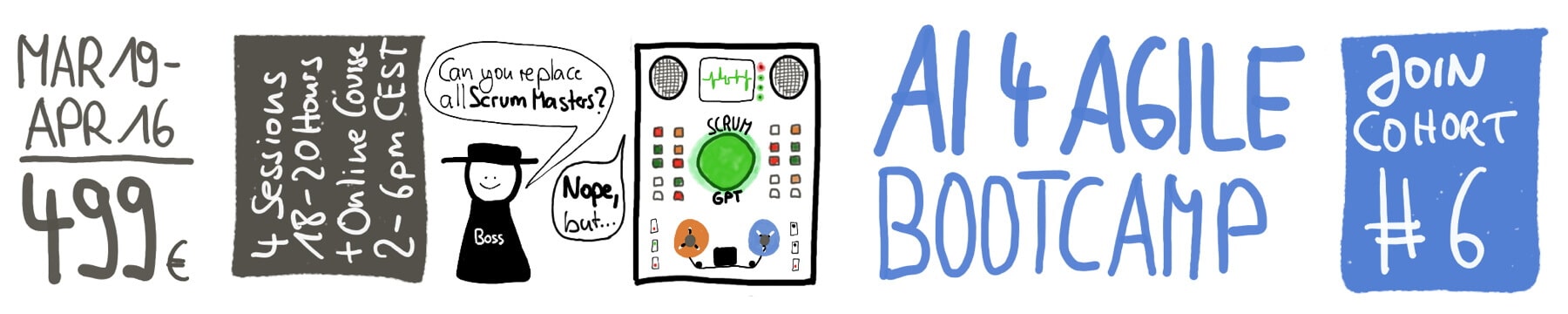 AI4Agile BootCamp #6 — March 19 - April 16, 2026: Level‑Up Your Agile Career in Just Four Sessions — Berlin-Product-People.com